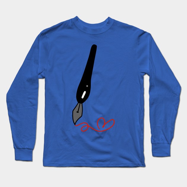 Inking Pen Long Sleeve T-Shirt by saradaboru